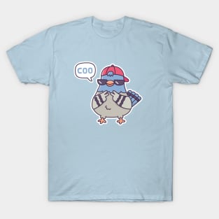 Cool Pigeon Says Coo Funny T-Shirt